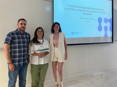 PhD student Carla Arca wins the Student Speech Contest at LIX Congreso Nacional de la SECV